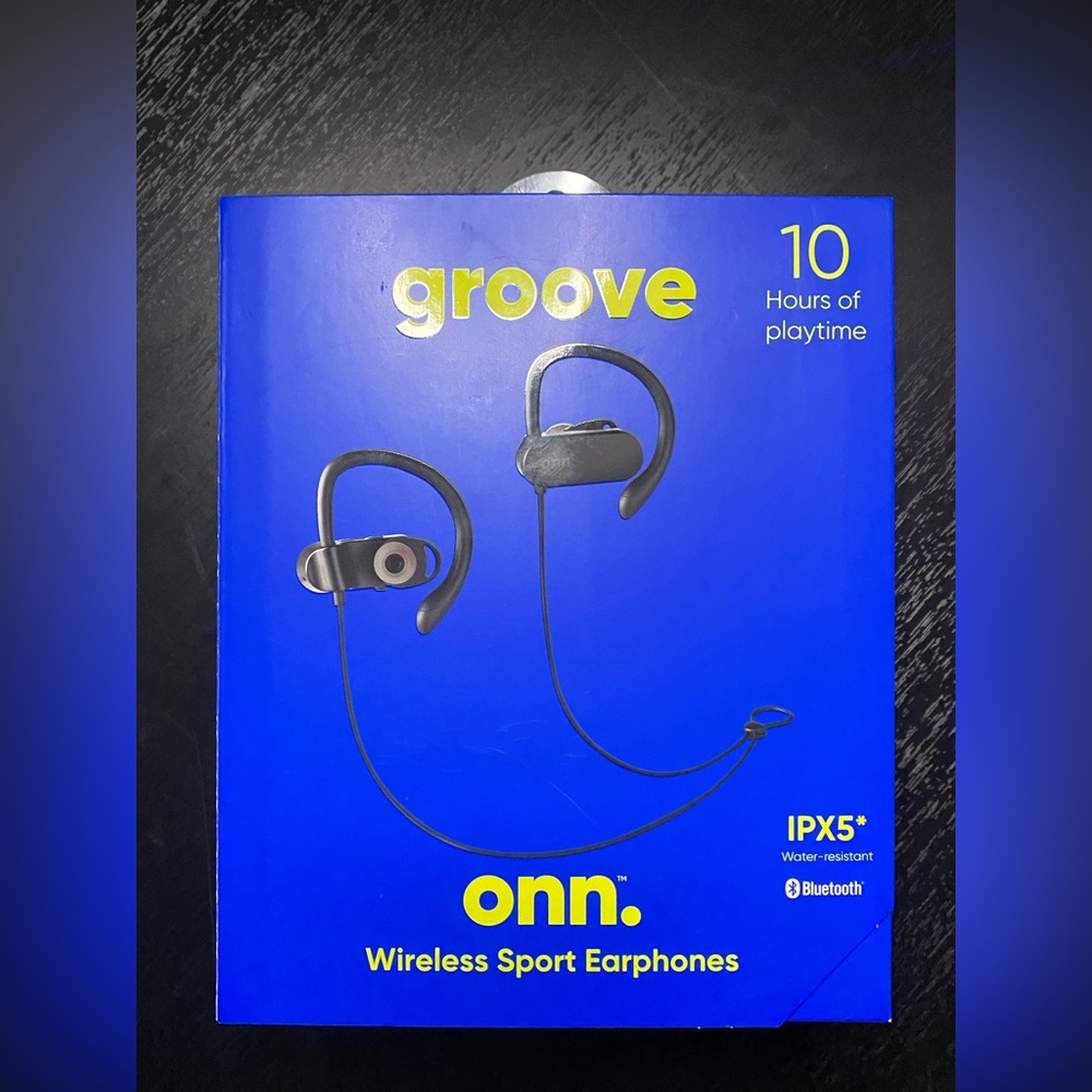 onn Wireless Sport Earphones Bluetooth In-Ear Headphones